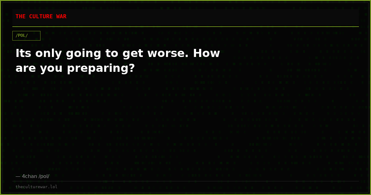 Its only going to get worse. How are you preparing?