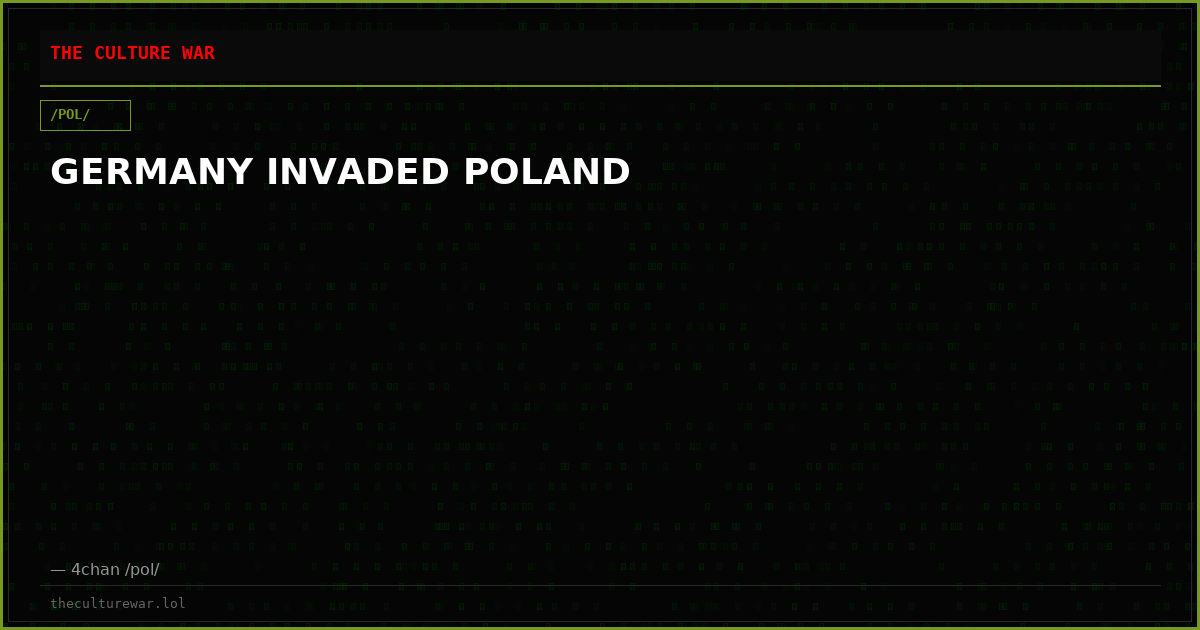 GERMANY INVADED POLAND