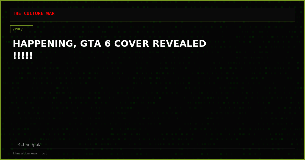 HAPPENING, GTA 6 COVER REVEALED !!!!!