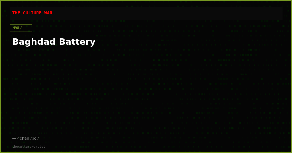 Baghdad Battery