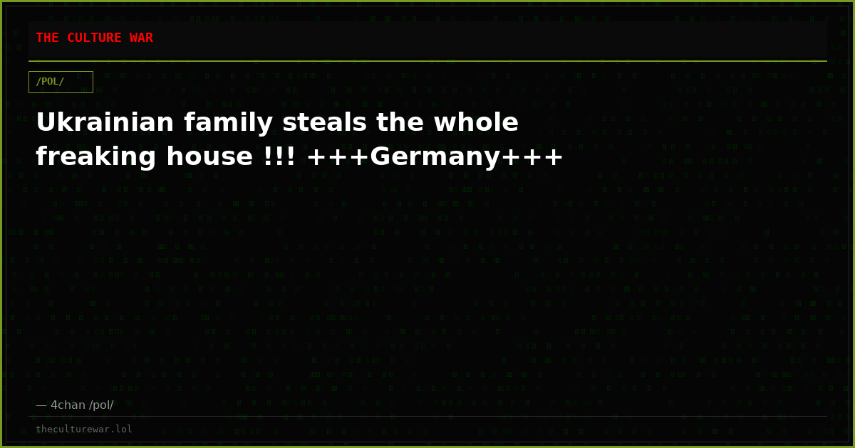 Ukrainian family steals the whole freaking house !!! +++Germany+++