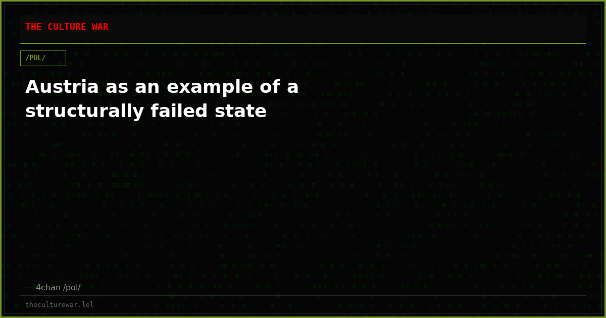 Austria as an example of a structurally failed state