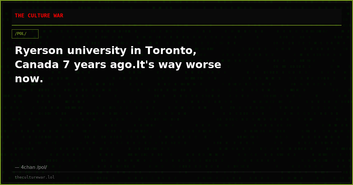 Ryerson university in Toronto, Canada 7 years ago.It's way worse now.