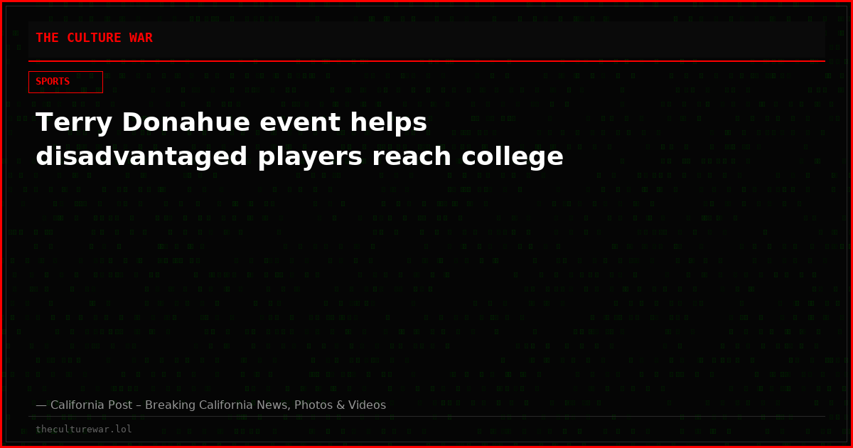 Terry Donahue event helps disadvantaged players reach college
