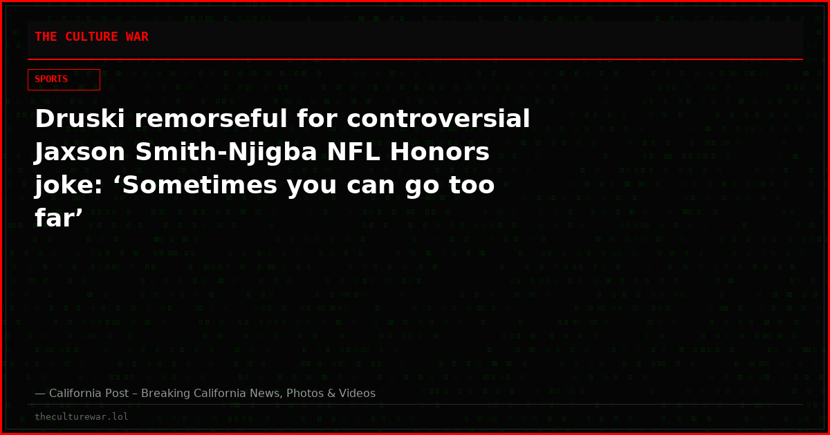 Druski remorseful for controversial Jaxson Smith-Njigba NFL Honors joke: ‘Sometimes you can go too far’