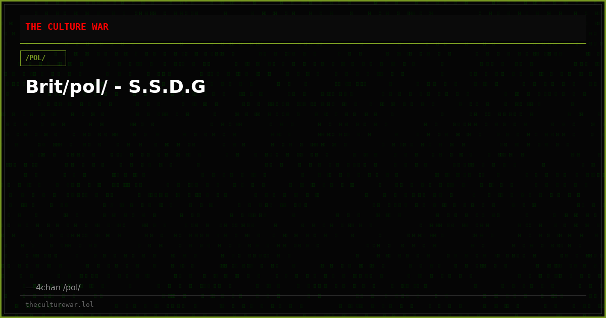 Brit/pol/ - S.S.D.G