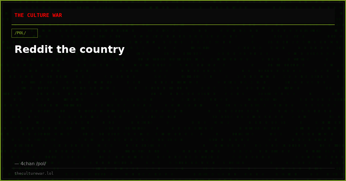 Reddit the country