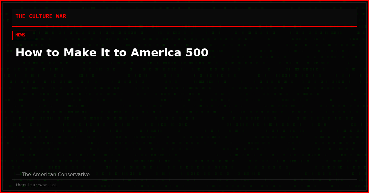 How to Make It to America 500