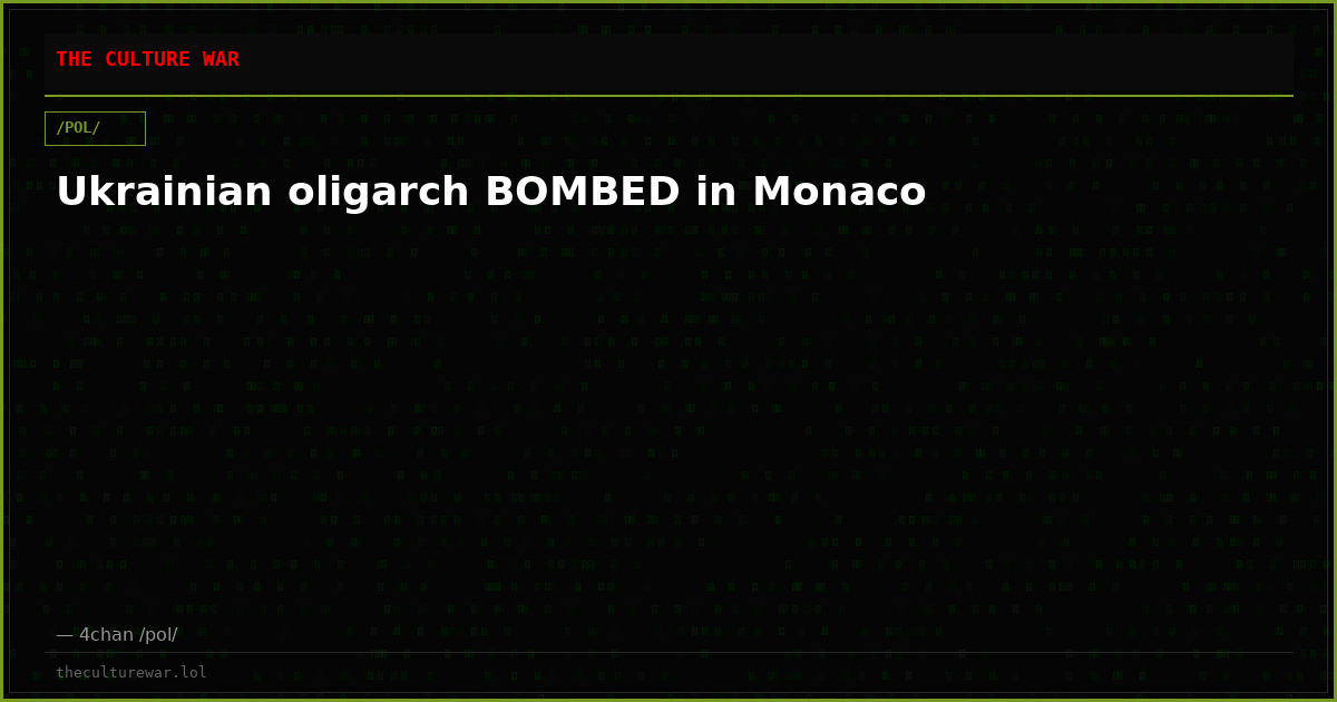 Ukrainian oligarch BOMBED in Monaco