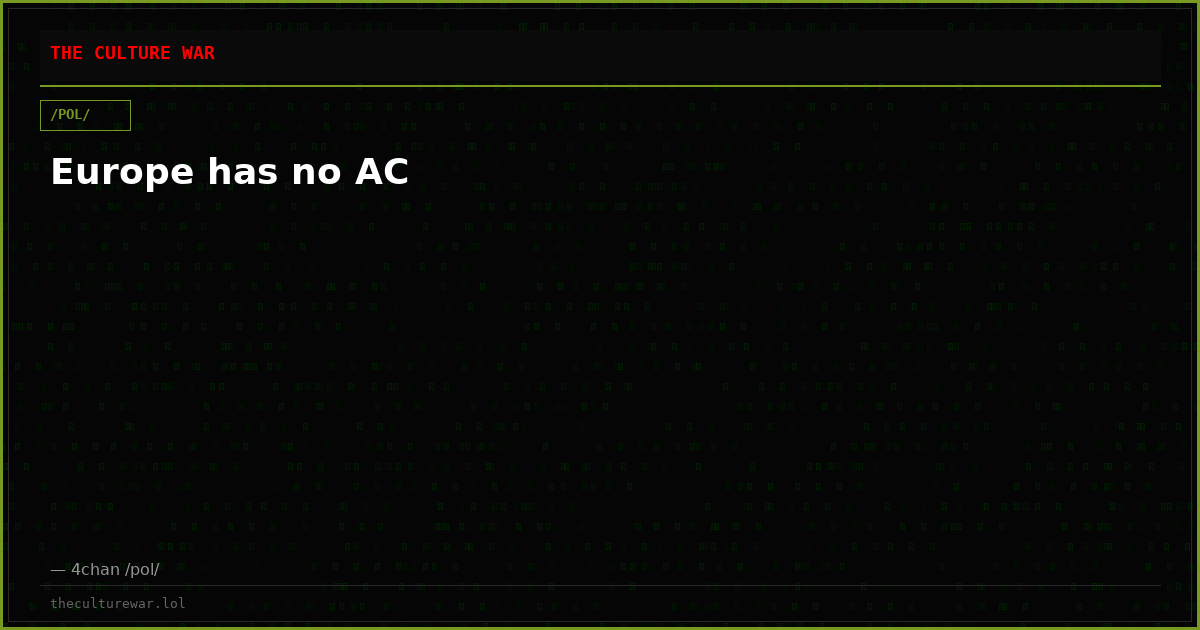 Europe has no AC