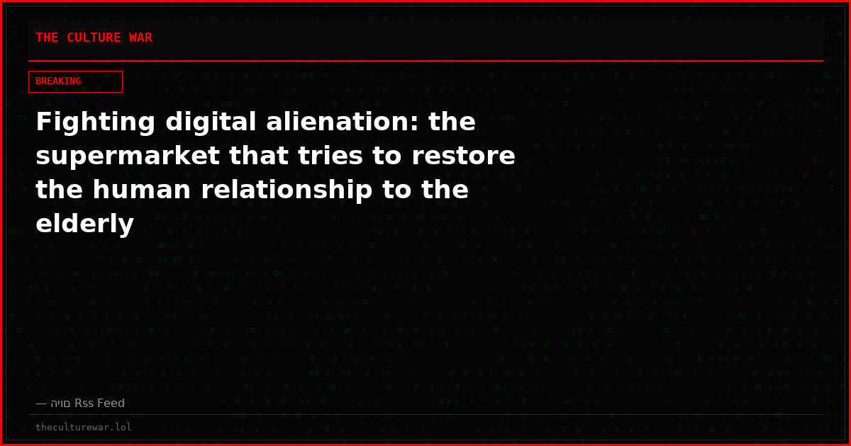 Fighting digital alienation: the supermarket that tries to restore the human relationship to the elderly