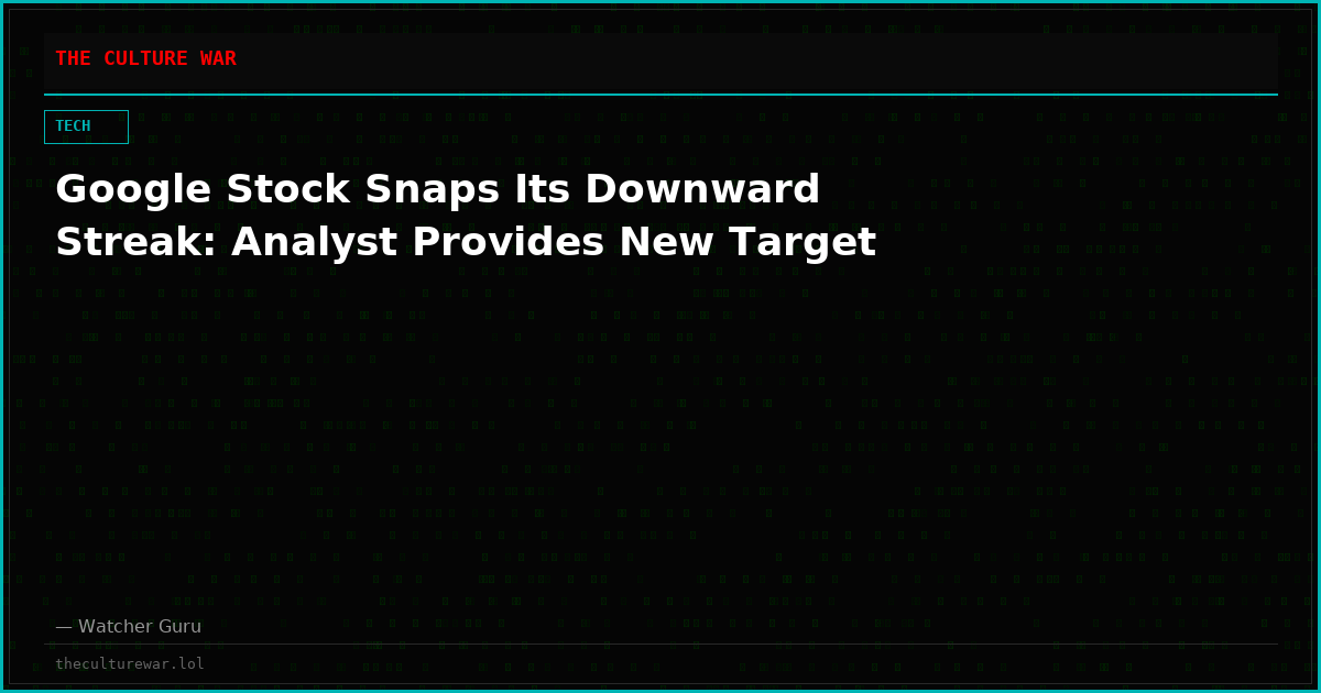 Google Stock Snaps Its Downward Streak: Analyst Provides New Target