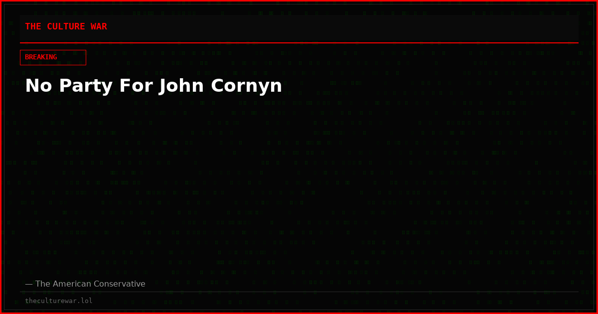 No Party For John Cornyn