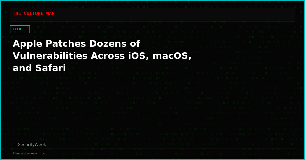 Apple Patches Dozens of Vulnerabilities Across iOS, macOS, and Safari