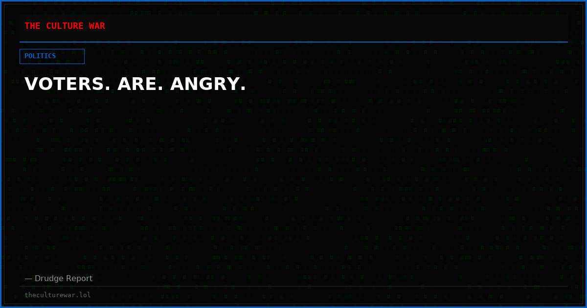 VOTERS. ARE. ANGRY.