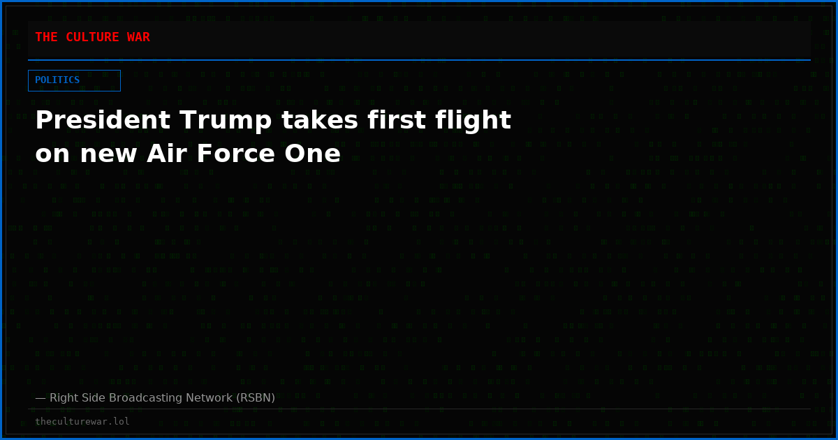 President Trump takes first flight on new Air Force One