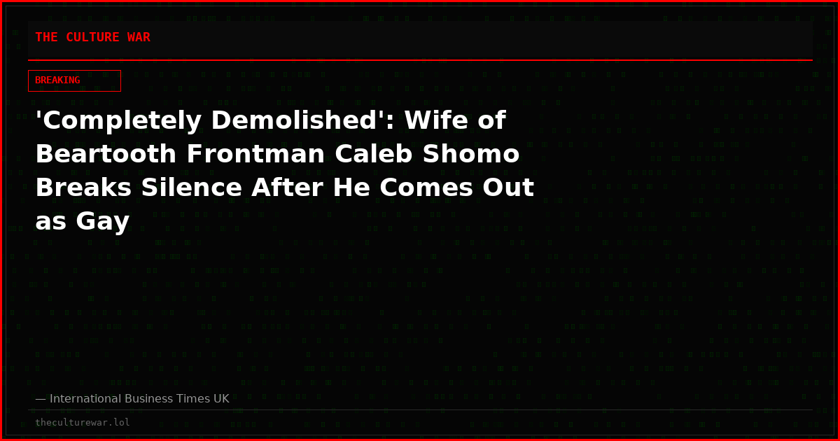 'Completely Demolished': Wife of Beartooth Frontman Caleb Shomo Breaks Silence After He Comes Out as Gay