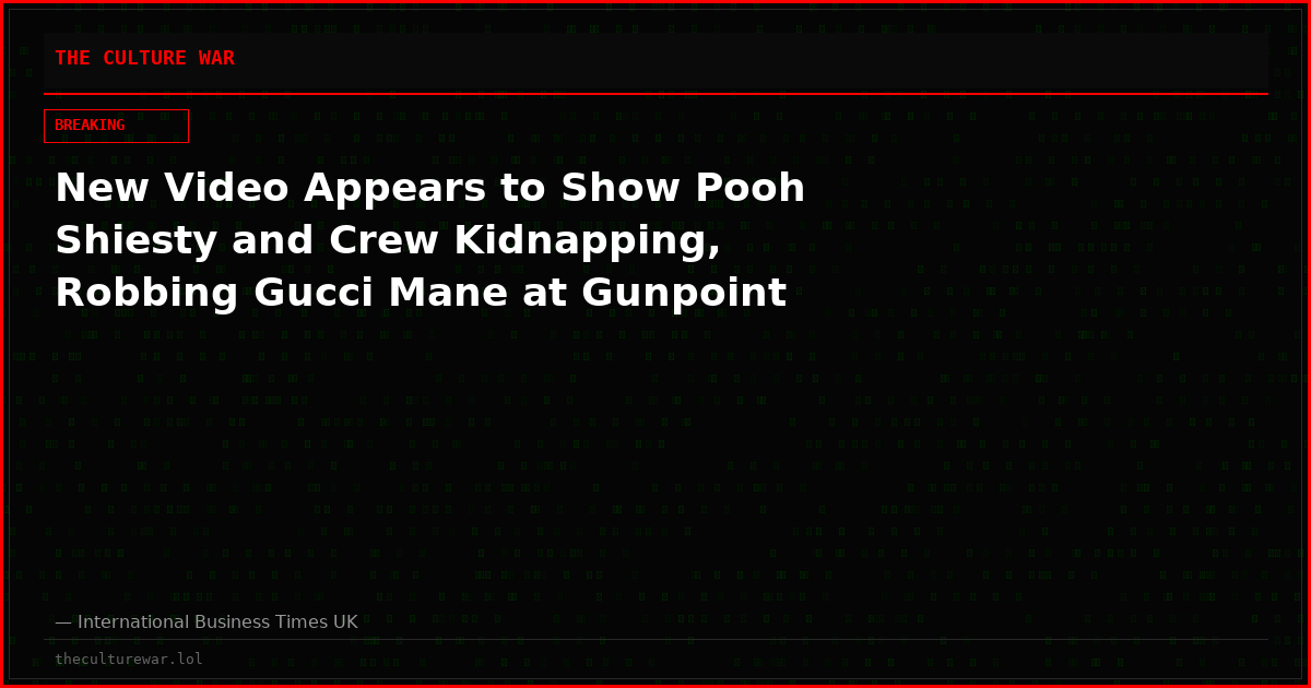 New Video Appears to Show Pooh Shiesty and Crew Kidnapping, Robbing Gucci Mane at Gunpoint
