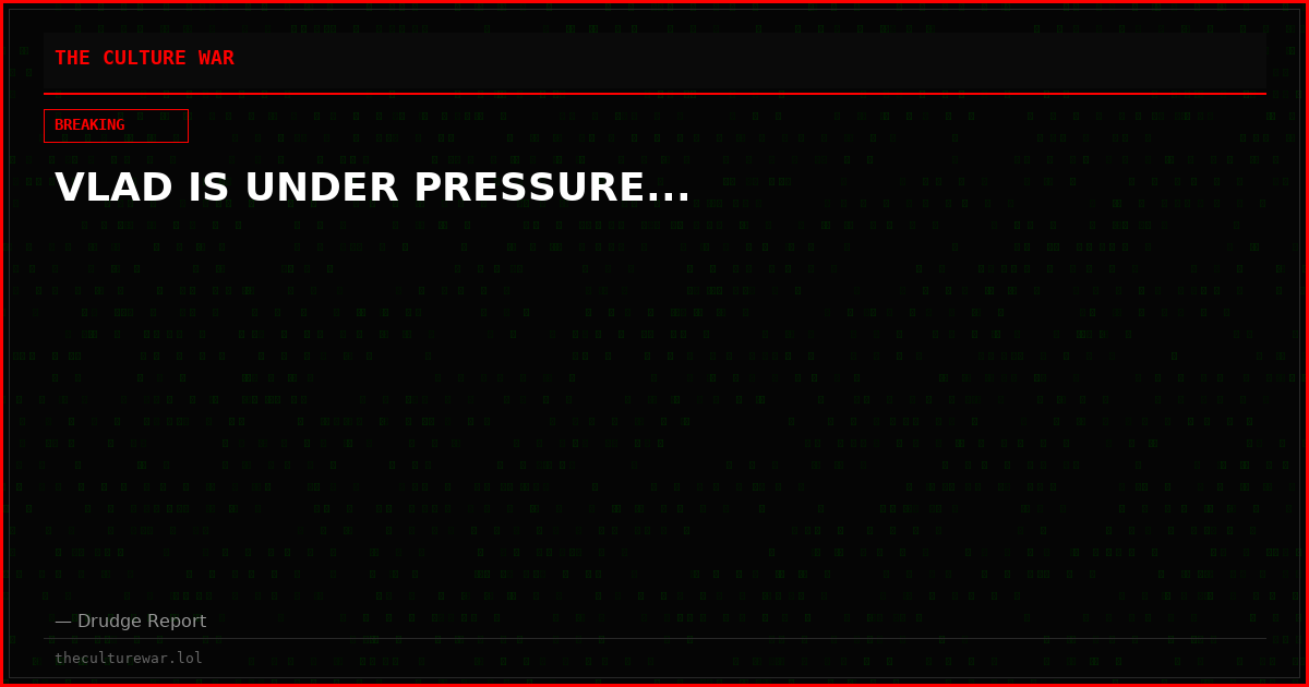 VLAD IS UNDER PRESSURE...