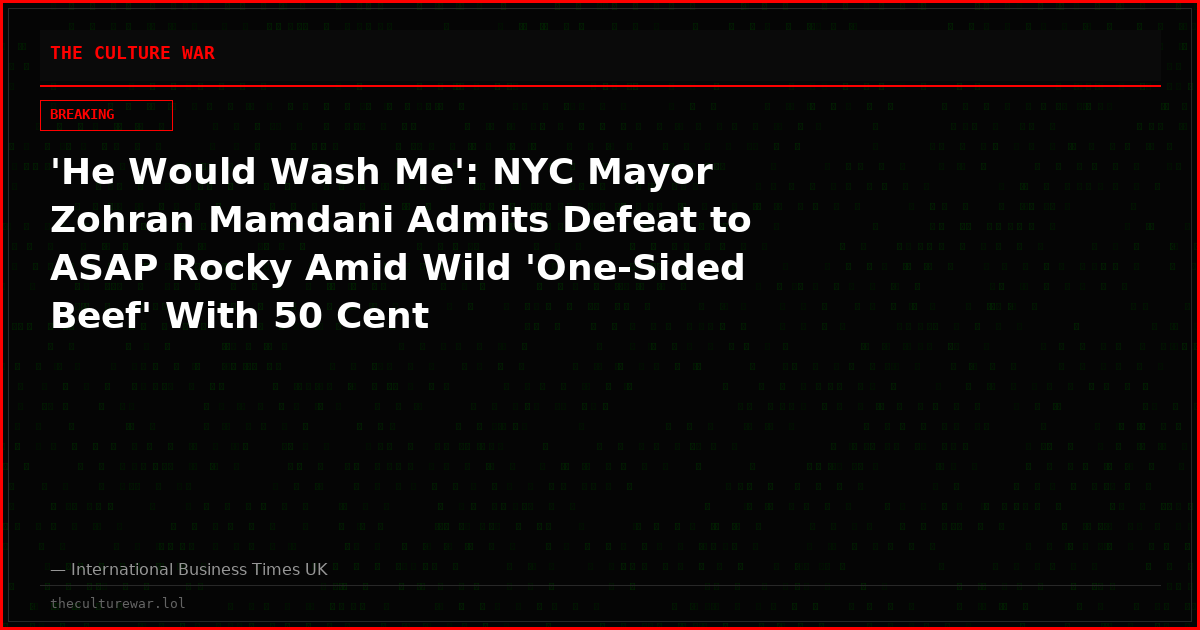 'He Would Wash Me': NYC Mayor Zohran Mamdani Admits Defeat to ASAP Rocky Amid Wild 'One-Sided Beef' With 50 Cent