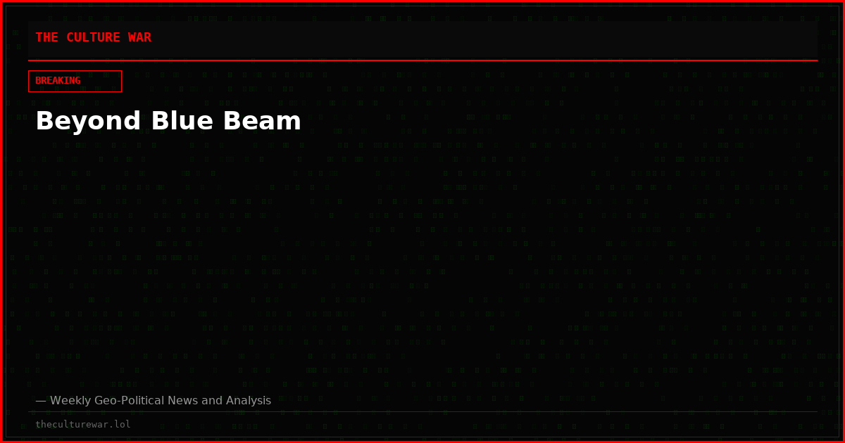 Beyond Blue Beam