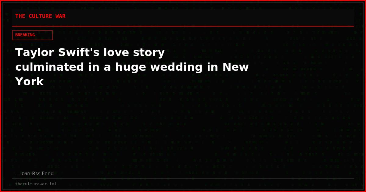 Taylor Swift's love story culminated in a huge wedding in New York