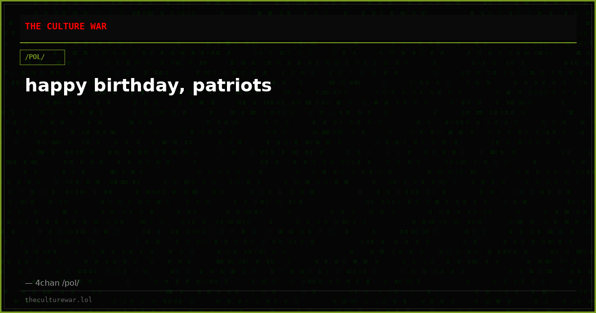 happy birthday, patriots