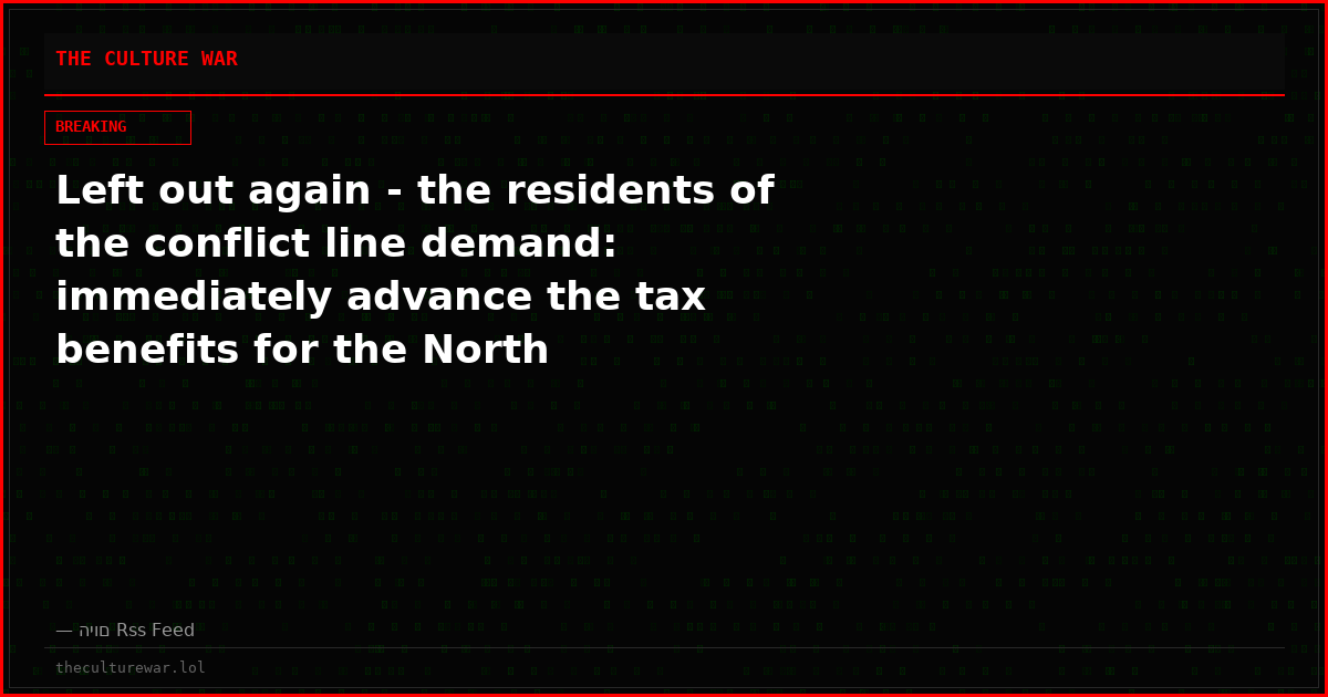 Left out again - the residents of the conflict line demand: immediately advance the tax benefits for the North