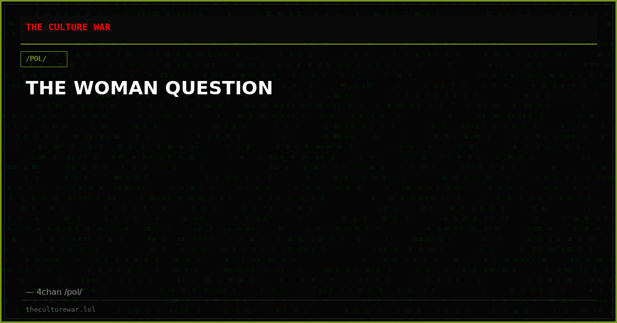 THE WOMAN QUESTION
