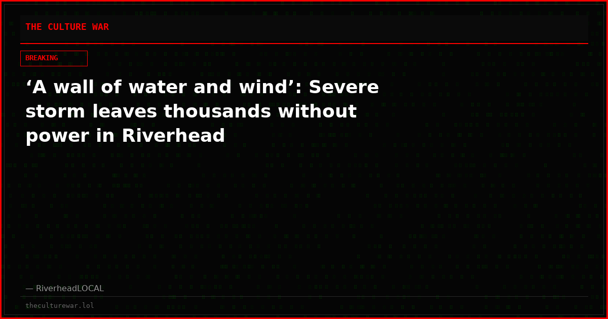 ‘A wall of water and wind’: Severe storm leaves thousands without power in Riverhead