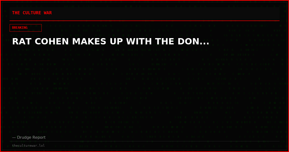 RAT COHEN MAKES UP WITH THE DON...