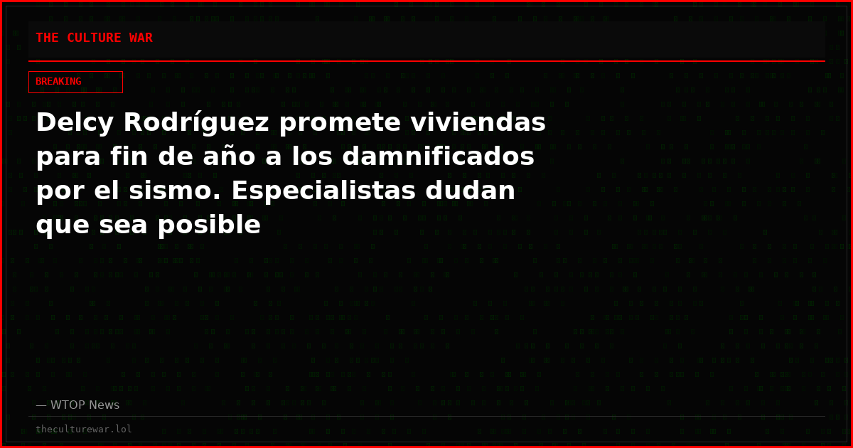 Delcy Rodríguez promete viviendas para fin de año a los damnificados por el sismo. Especialistas dudan que sea posible