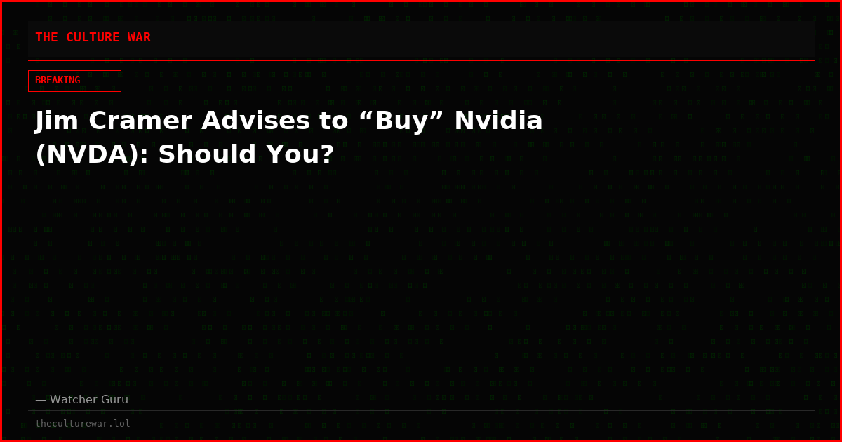 Jim Cramer Advises to “Buy” Nvidia (NVDA): Should You?