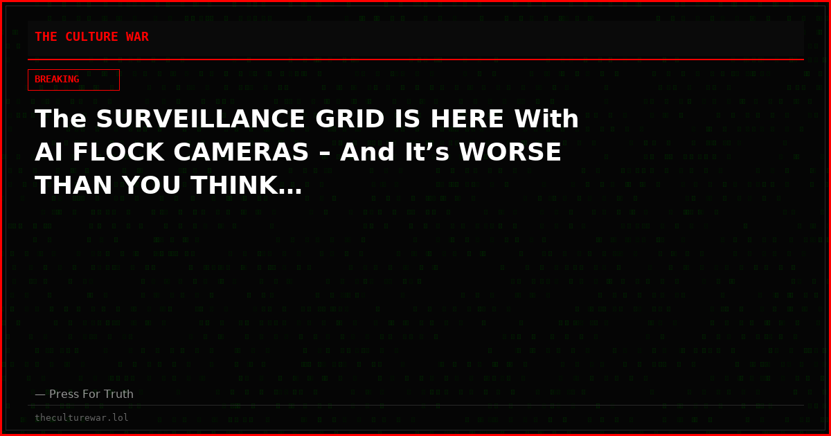 The SURVEILLANCE GRID IS HERE With AI FLOCK CAMERAS – And It’s WORSE THAN YOU THINK…