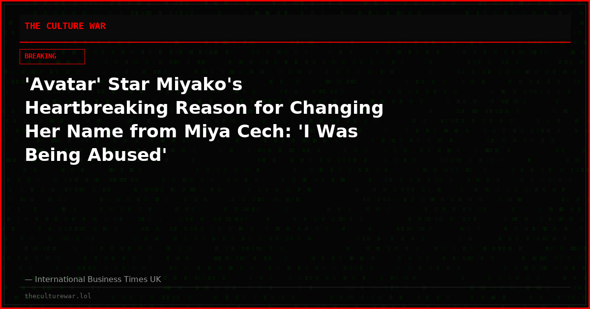 'Avatar' Star Miyako's Heartbreaking Reason for Changing Her Name from Miya Cech: 'I Was Being Abused'