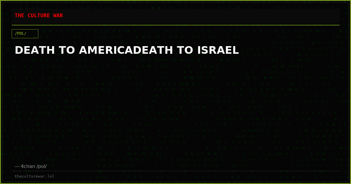 DEATH TO AMERICADEATH TO ISRAEL