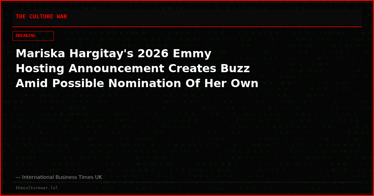 Mariska Hargitay's 2026 Emmy Hosting Announcement Creates Buzz Amid Possible Nomination Of Her Own