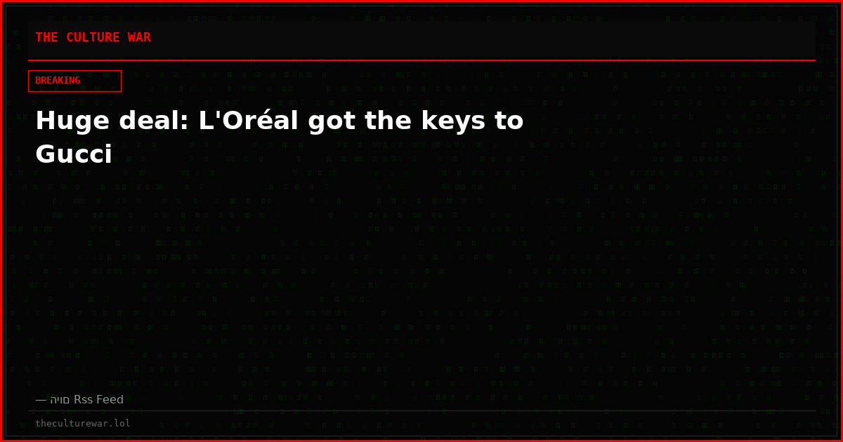 Huge deal: L'Oréal got the keys to Gucci