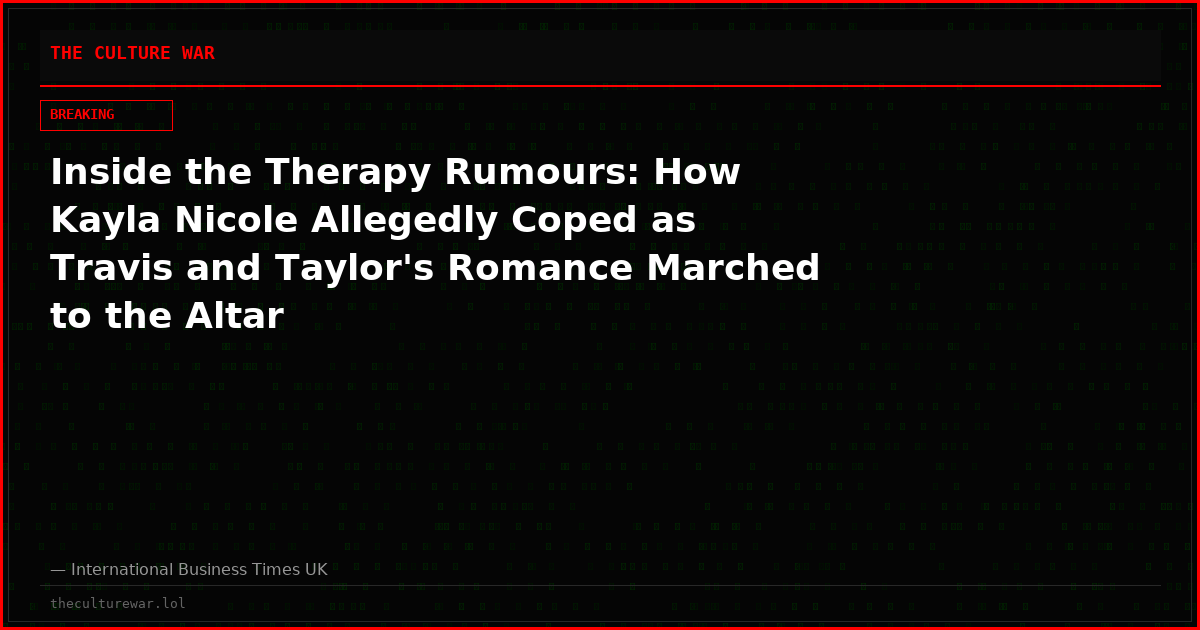Inside the Therapy Rumours: How Kayla Nicole Allegedly Coped as Travis and Taylor's Romance Marched to the Altar