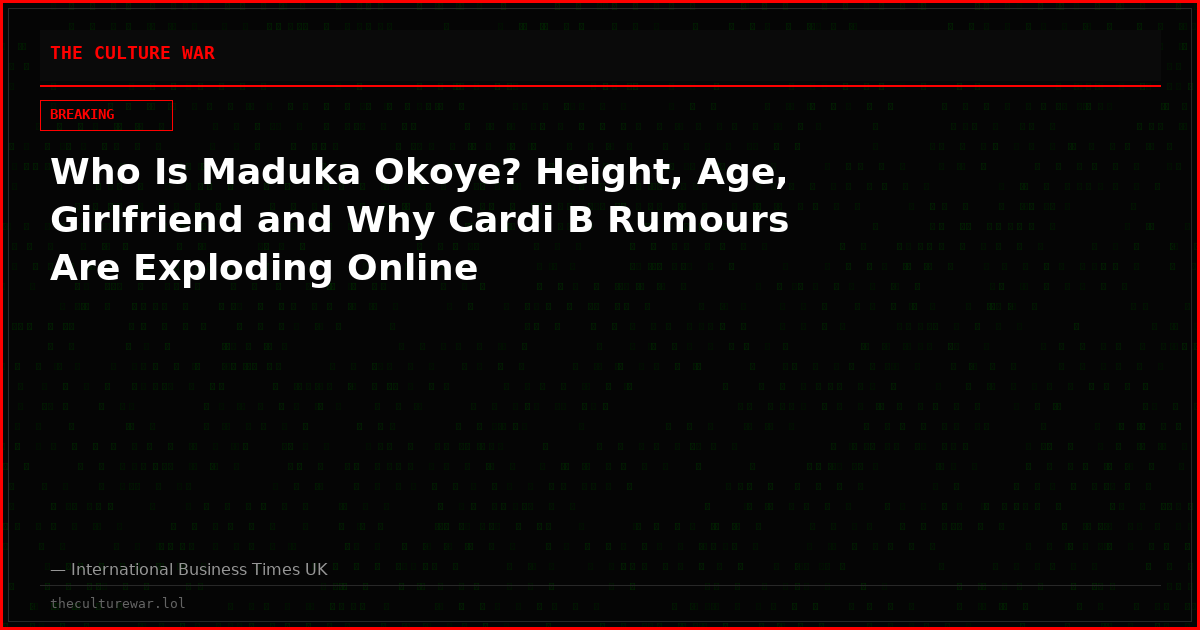 Who Is Maduka Okoye? Height, Age, Girlfriend and Why Cardi B Rumours Are Exploding Online
