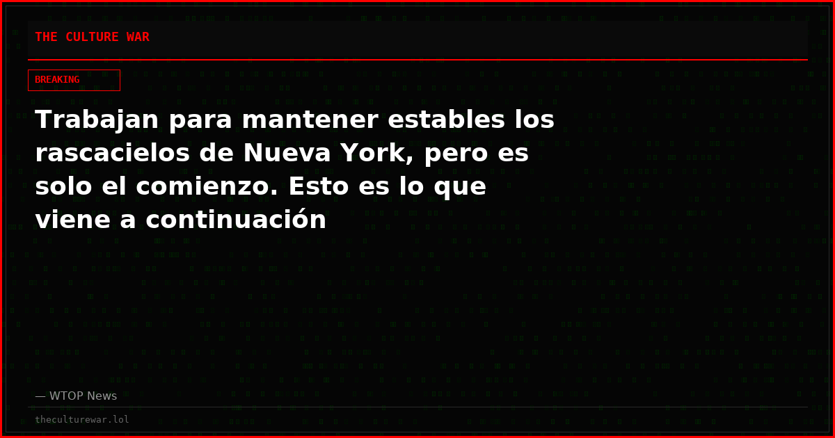 Trabajan para mantener estables los rascacielos de Nueva York, pero es solo el comienzo. Esto es lo que viene a continuación