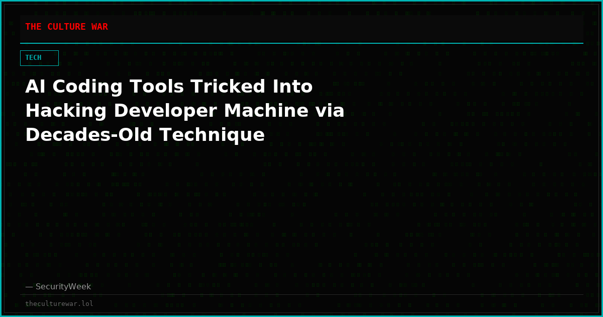 AI Coding Tools Tricked Into Hacking Developer Machine via Decades-Old Technique