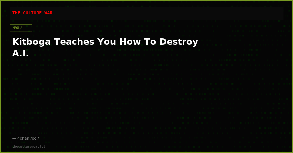Kitboga Teaches You How To Destroy A.I.