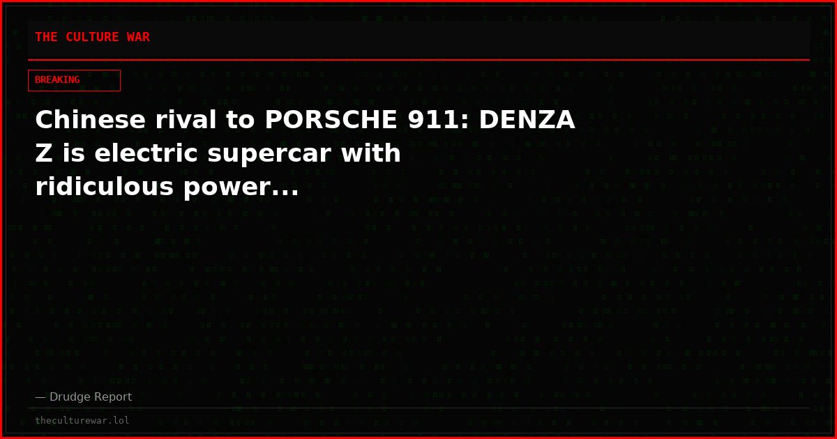 Chinese rival to PORSCHE 911: DENZA Z is electric supercar with ridiculous power...