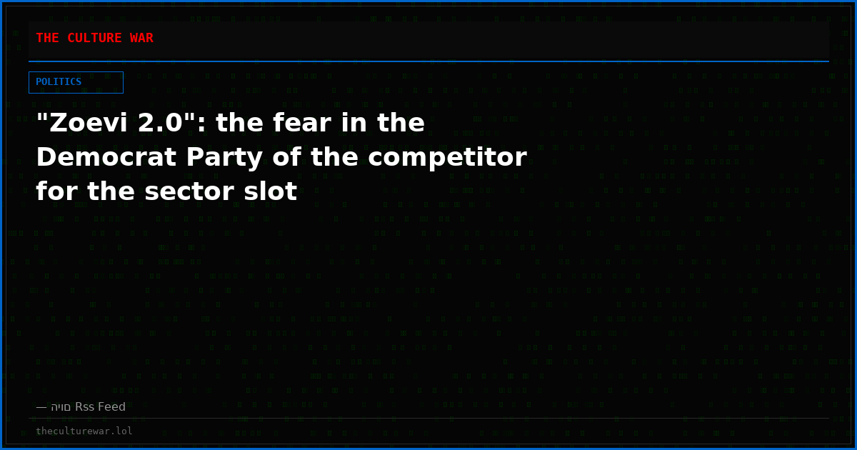"Zoevi 2.0": the fear in the Democrat Party of the competitor for the sector slot