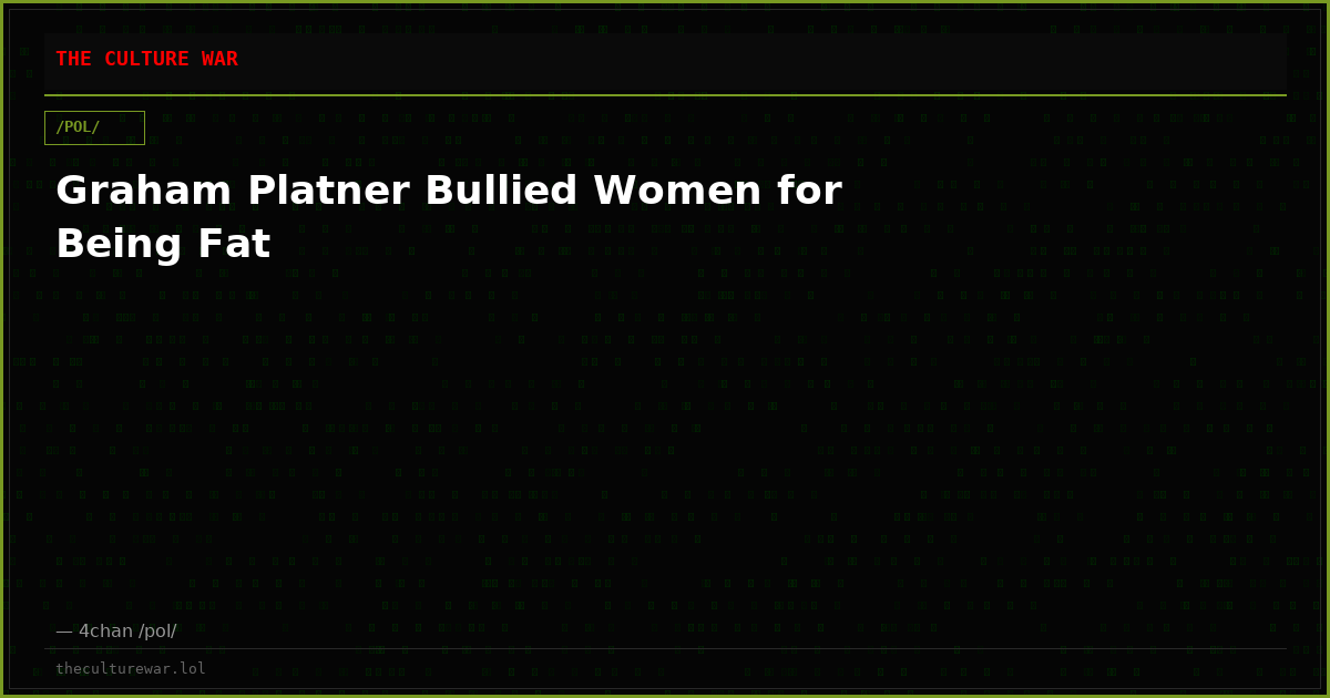 Graham Platner Bullied Women for Being Fat