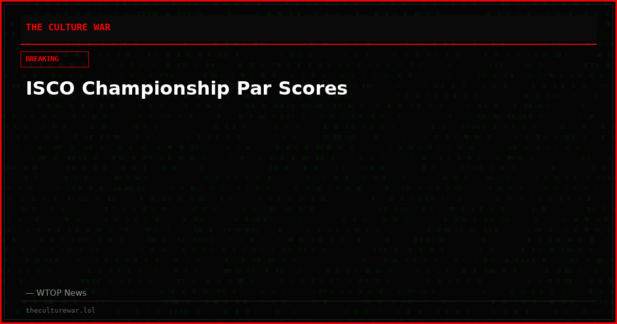 ISCO Championship Par Scores
