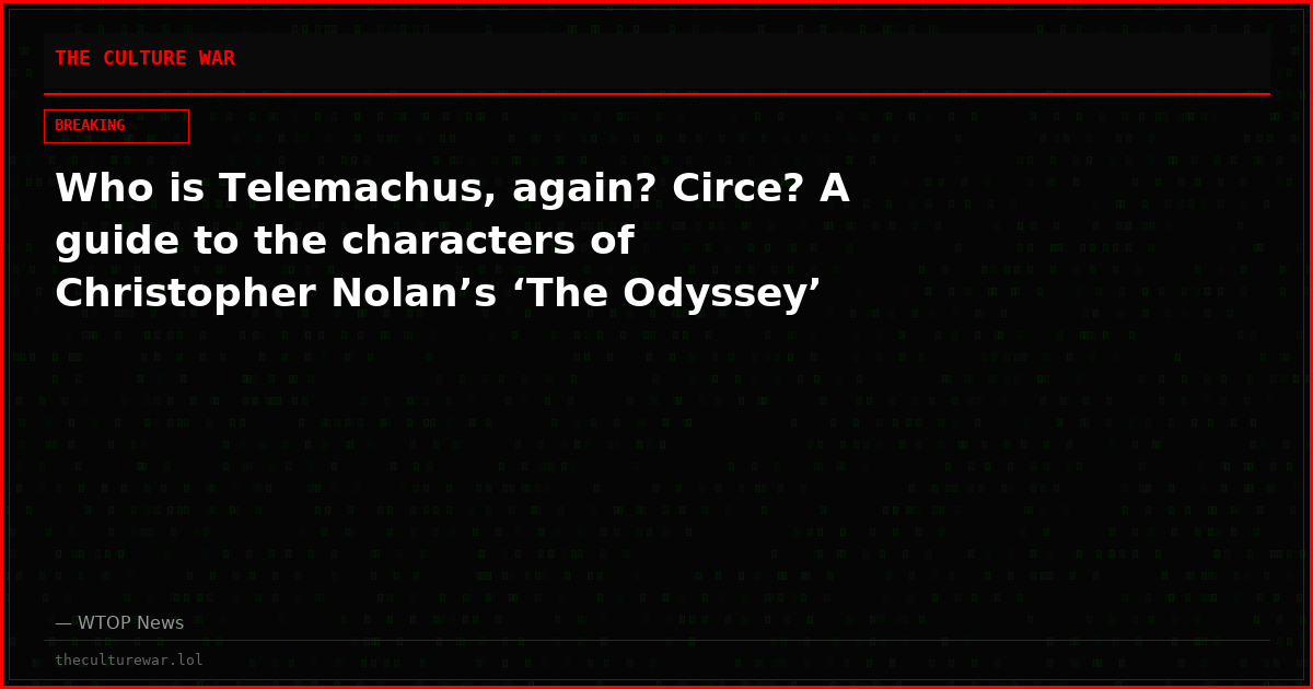 Who is Telemachus, again? Circe? A guide to the characters of Christopher Nolan’s ‘The Odyssey’