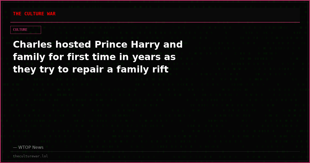 Charles hosted Prince Harry and family for first time in years as they try to repair a family rift