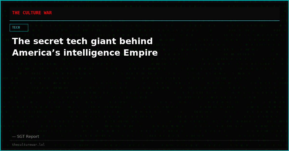 The secret tech giant behind America’s intelligence Empire